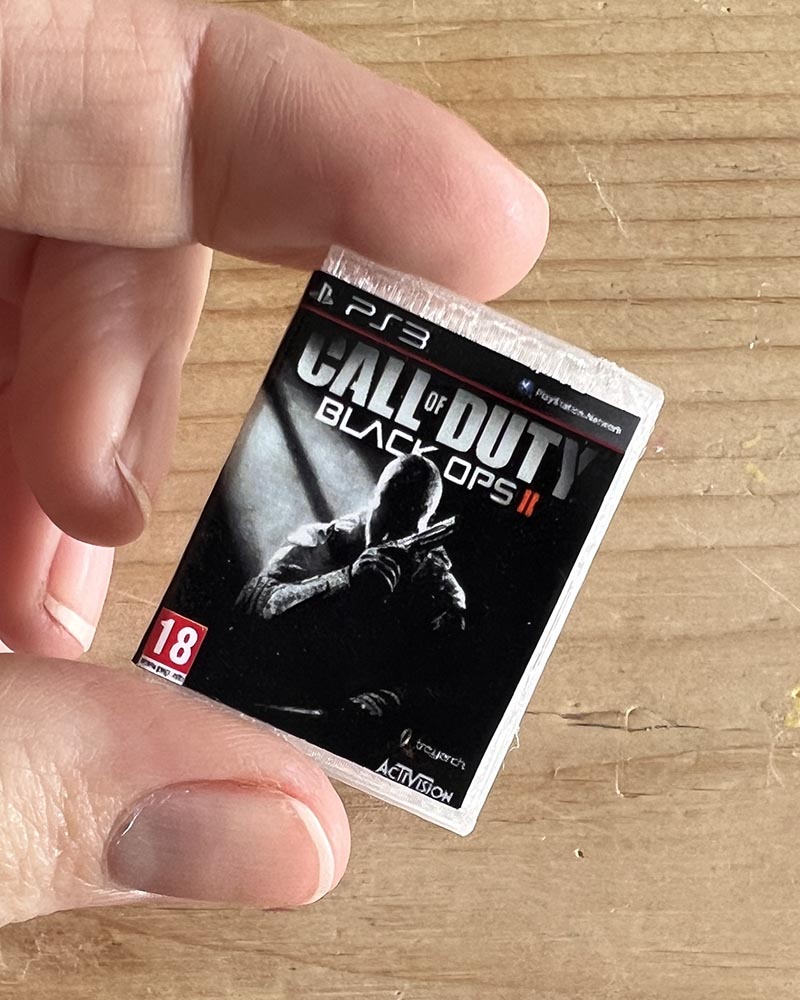 Mini Call of Duty Black ops 2 PS3 game case