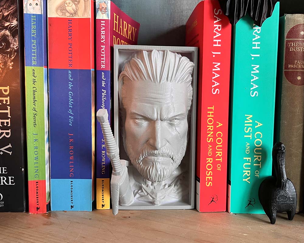 paintable model painting book nook of the witcher from the games