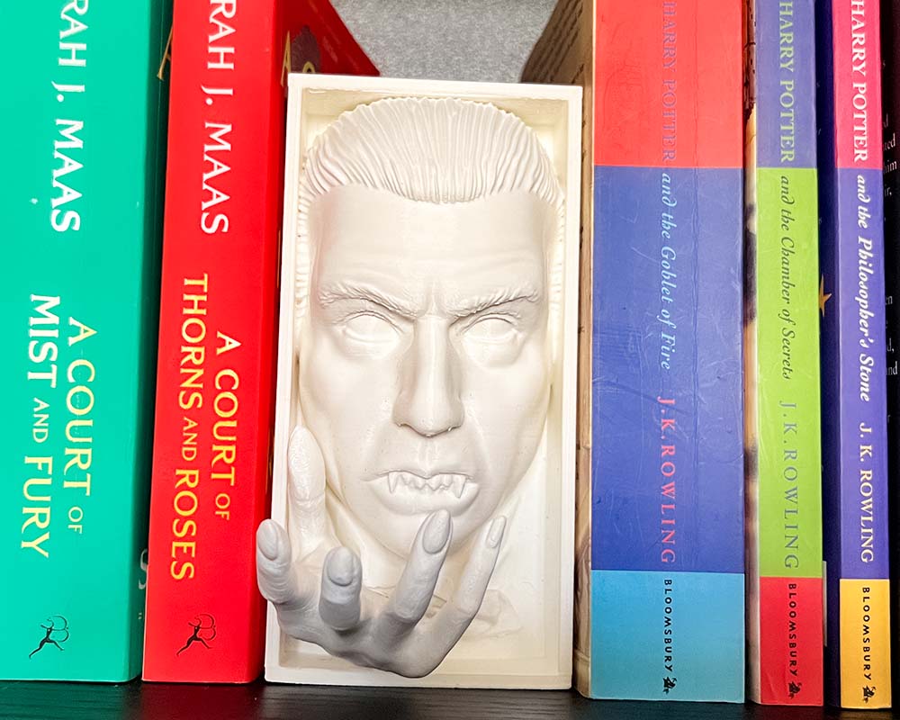 Gothic horror vampire shelf decor handmade in the UK