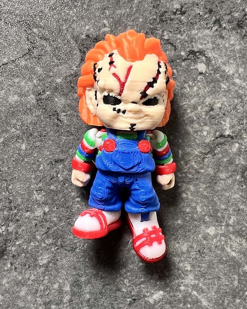 Mini Chucky horror doll figure