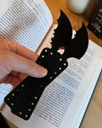 Dragon wing bookmark gothic fantasy accessory 3D printed black and red dragon wing page holder Gothic dragon wing design bookmark for fantasy readers Dark academia dragon wing book accessory fantasy book lover gift – dragon wing bookmark