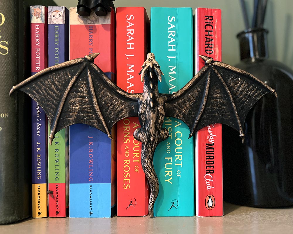 Climbing Dragon - Fantasy - Bookshelf Insert