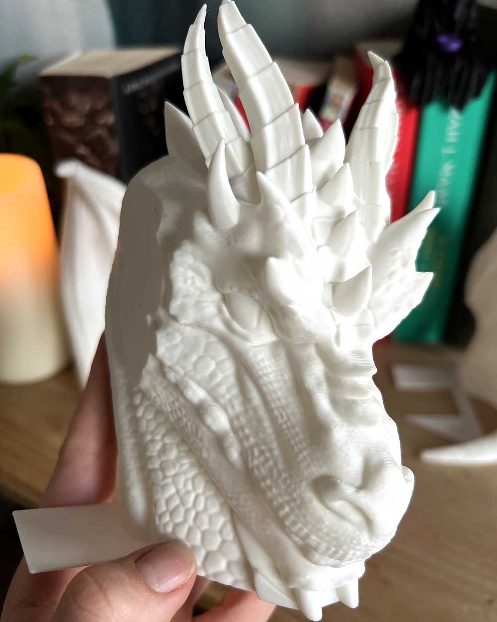 Majestic Dragon With Wings - Fantasy - Book End