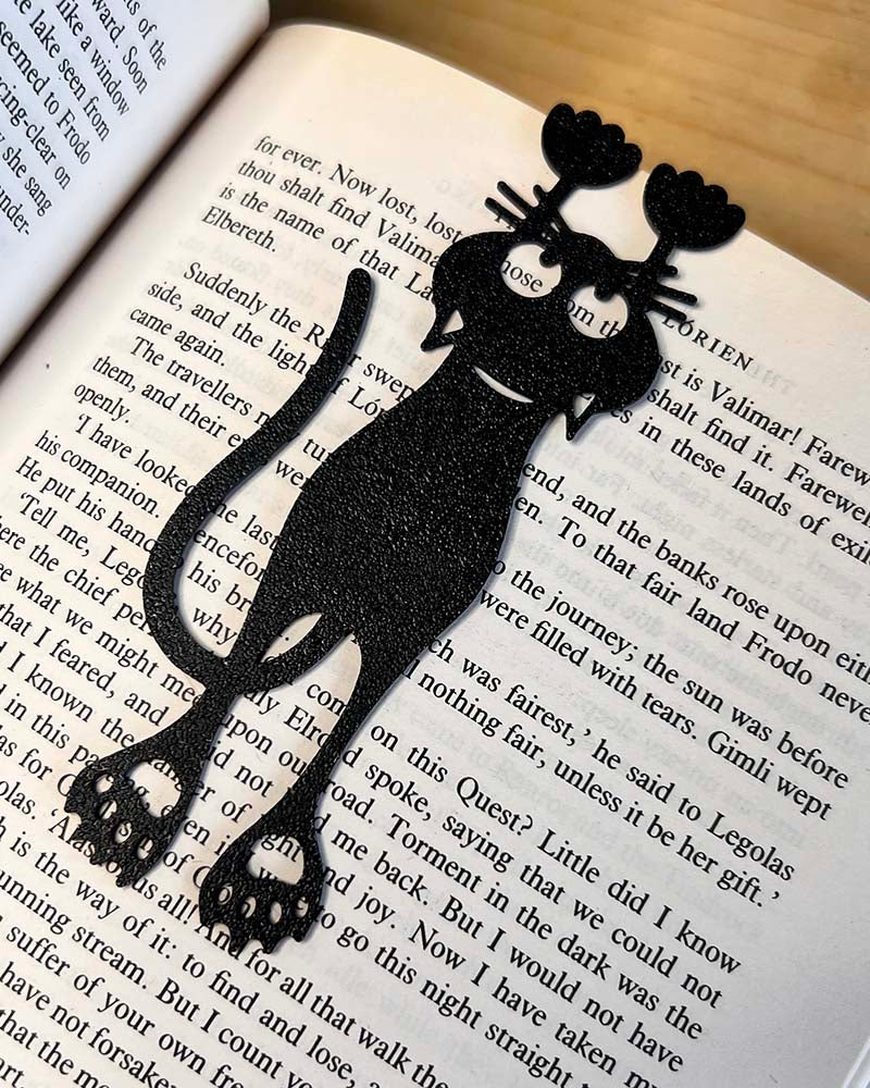 Black Cat Silhouette - Bookmark