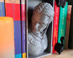 3D printed Geralt of Rivia bookend bust in grey
