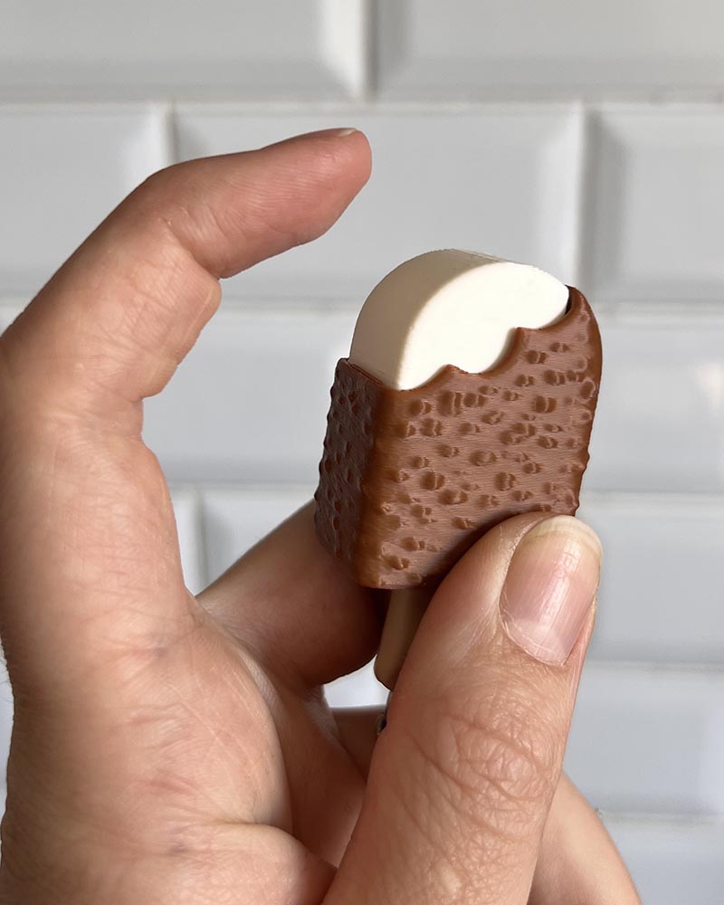 Ice cream fidget keychain for autism and anxiety relief perfect for keys or bag accessory