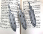 Lord of the ring sword book marks 3d printed in sustainable PLA by Ryan does 3D