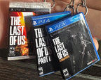 Miniature PS3 and PS4 game case keyrings from The Last of Us bundle - 3D printed and handmade. Ryan does 3D Printing
