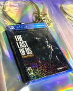 The last of us remastered miniature keychain in shiny finish - Keyring bundle styled on gamer shelf with other collectibles