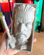 The witcher 3 home decor for gaming shelf displays geralt of rivia hand held, gift for gamers