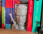 The witcher 3 home decor for gaming shelf displays geralt of rivia close up
