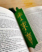 Tolkien Symbol Bookmark with tassel - Lord of the Rings Bookmark - 3D printed - Small gifts for lord of the rings lover fans -