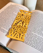 Warhammer Bookmark, grim darkness of the far future there is only war, 3D printed black bookmark, Warhammer fan gift