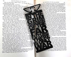 Warhammer Bookmark, grim darkness of the far future there is only war, 3D printed black bookmark, Warhammer fan gift