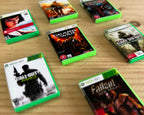 Miniature Xbox 360 game case keyring with classic cover art – retro gaming collectable gift for gamers, handmade in the UK.
