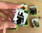 Miniature Xbox 360 game case keyring with classic cover art – retro gaming collectable gift for gamers, handmade in the UK.