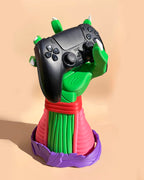 Piccolo hand controller holder Dragon Ball Z stand Anime gaming stand for Xbox PlayStation Switch controllers 3D printed Piccolo hand grip controller holder Dragon Ball Z Piccolo hand gaming display accessory Anime-inspired controller holder gift for gamers