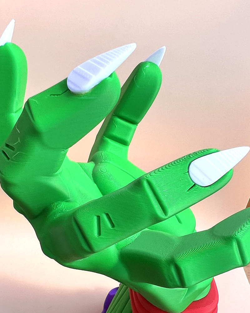 Piccolo hand controller holder Dragon Ball Z stand Anime gaming stand for Xbox PlayStation Switch controllers 3D printed Piccolo hand grip controller holder Dragon Ball Z Piccolo hand gaming display accessory Anime-inspired controller holder gift for gamers