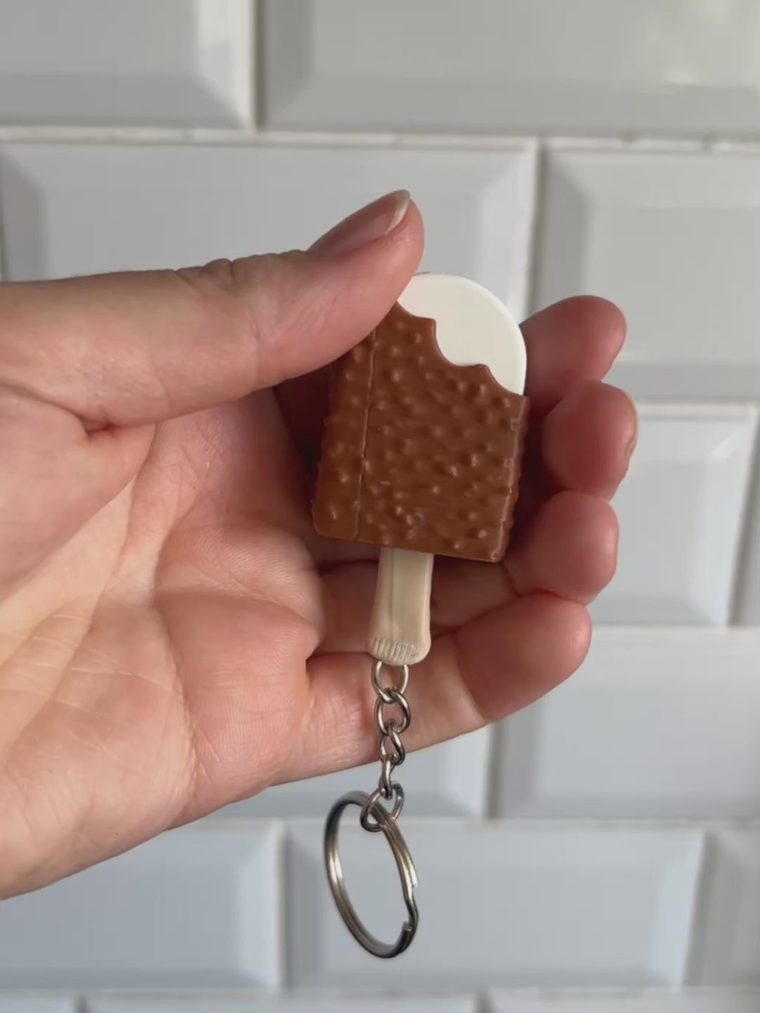 Cute spiky stim toy shaped like an ice cream lolly like a magnum classic